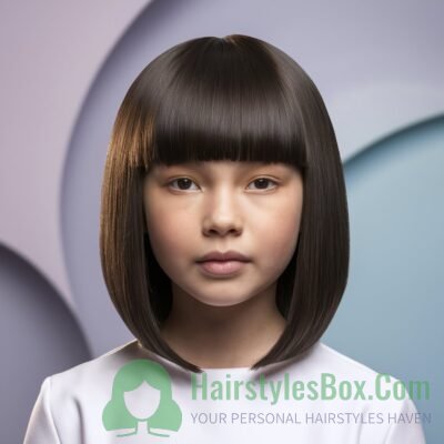 Blunt Cut Hairstyle for Girls