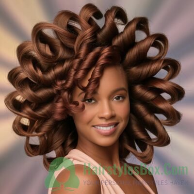 Corkscrew Curls Hairstyle for Women