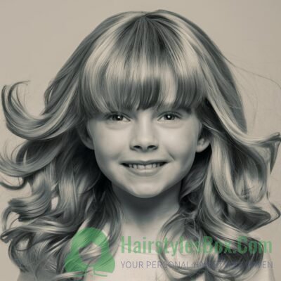 Curtain Bangs Hairstyle for Girls