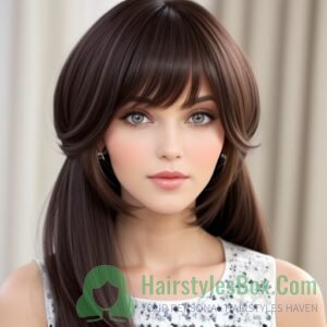 Curtain Bangs hairstyle for women