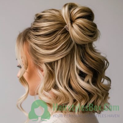 Half-Up Half-Down Hairstyle for Women
