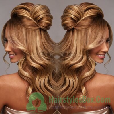 Half-Up Half-Down Hairstyle for Women