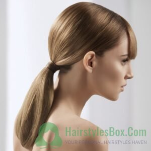 Low Ponytail Hairstyle for Women