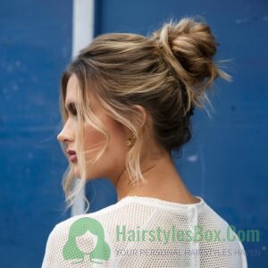 Messy Bun Hairstyle for Women