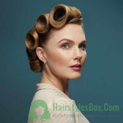 Victory Rolls Hairstyle for Women
