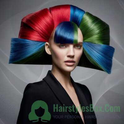 Vivid Colors Hairstyle for Women