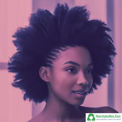 Afro Hairstyle for Short Hair