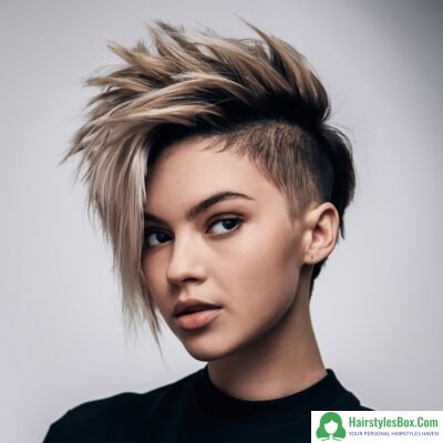 Asymmetrical Pixie Hairstyle for Short Hair