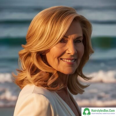Beach Waves Hairstyle for Women Over 50