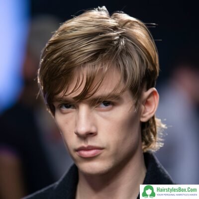 Blowout Medium-Length Hairstyle for Men