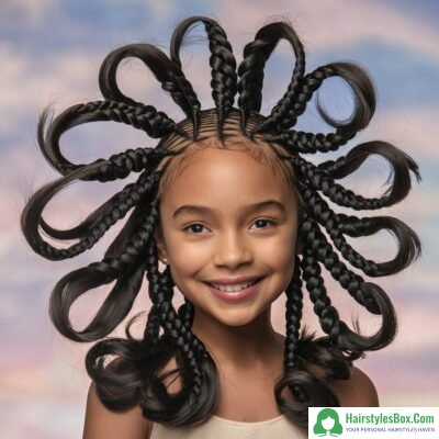 Box Braids Hairstyle for Girls