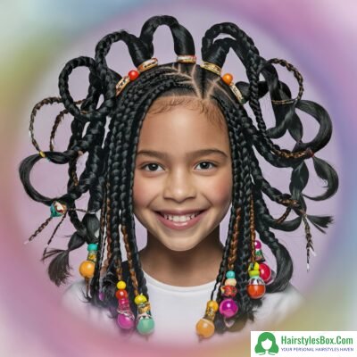 Box Braids Hairstyle for Girls
