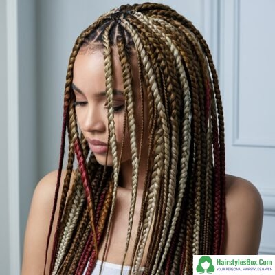 Box Braids Hairstyle for Ladies