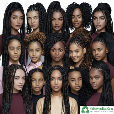 Box Braids Hairstyles for Black Girls