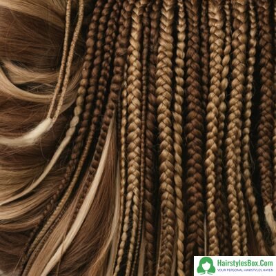 Box Braids Hairstyles with Brazilian Wool