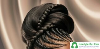 Braided Updo Hairstyle for Black Girls