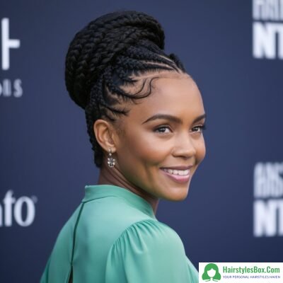 Braided Updo Hairstyle for Black Girls