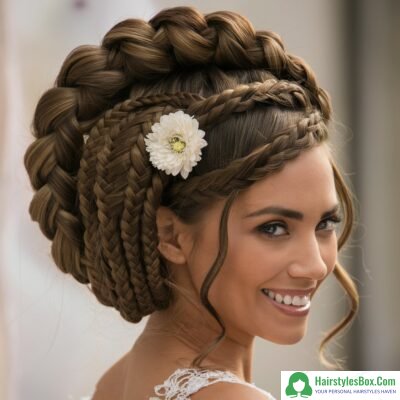 Braids Updos Hairstyle for Ladies