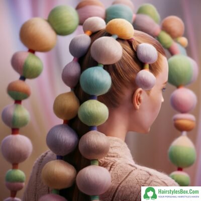 Bubble Ponytail Hairstyles with Brazilian Wool