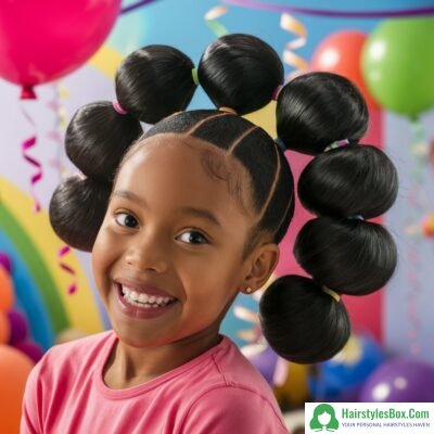 Bubble Ponytails Hairstyle for Black Girls