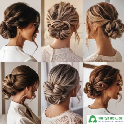 Bun Updos Hairstyle for Ladies