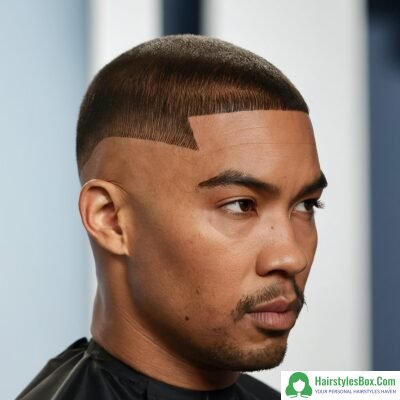 Buzz Cut with Line Up Short Haircut for Men