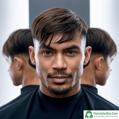 Caesar Cut Medium-Length Hairstyle for Men