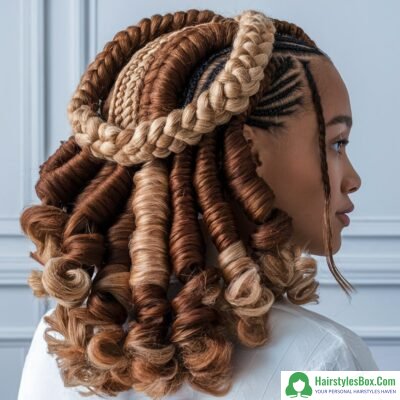 Crotchet Braids Hairstyles with Brazilian Wool