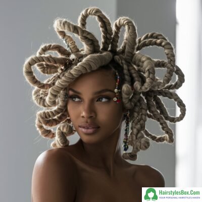 Crotchet Twists Hairstyles with Brazilian Wool