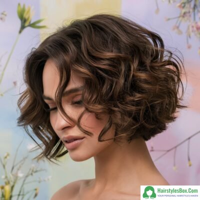 Curly Bob Hairstyle for Short Hair