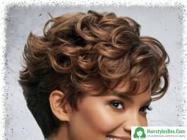 Curly Taper Pixie For Thick Hair