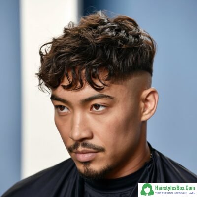 Curly Wolf Cut Hairstyle