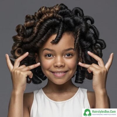Finger Coils Hairstyle for Black Girls