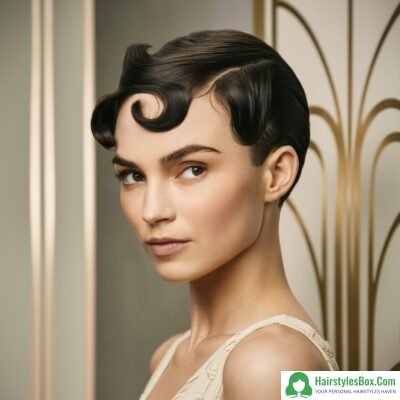 Finger Waves Hairstyle for Short Hair