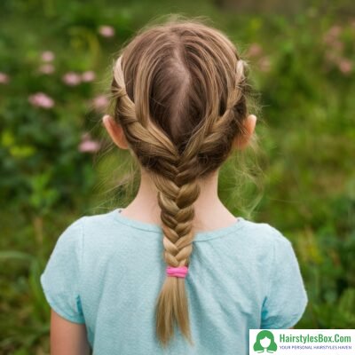 Fishtail Braid Hairstyle for Girls