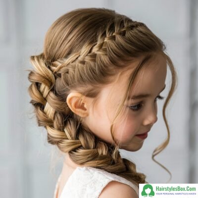 French Braids Hairstyle for Girls