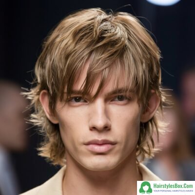 Fringe Medium-Length Hairstyle for Men