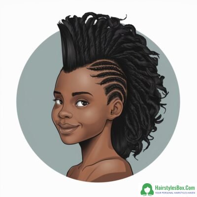 Frohawk Hairstyle for Black Girls