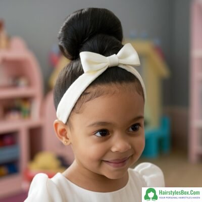 Girl Bun Hairstyle for Kid