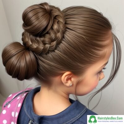 Girl Bun Hairstyle for Kid