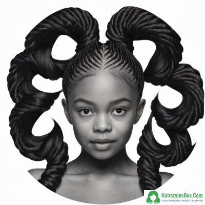 Goddess Braids Hairstyle for Black Girls