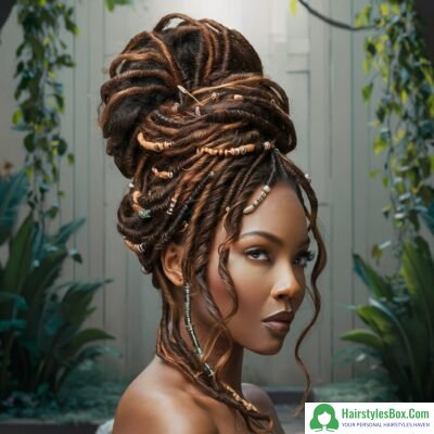 Goddess Locs Hairstyle for Natural Hair