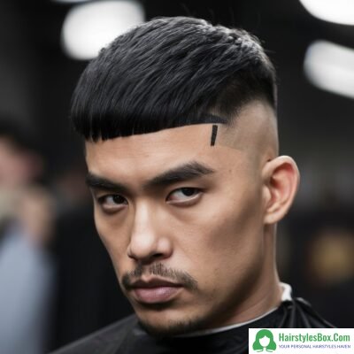 High Fade with Line Up Short Haircut for Men