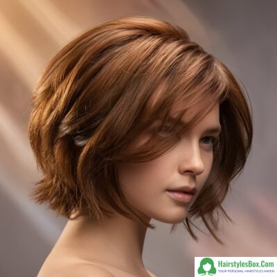 Layered Lob Hairstyle for Short Hair