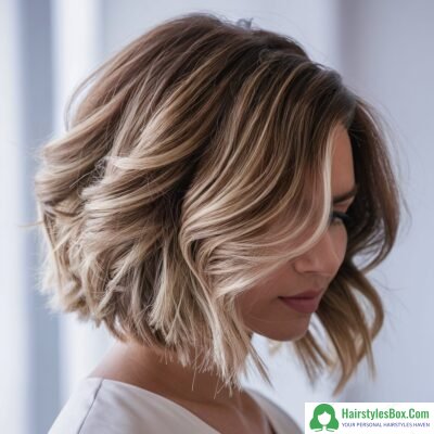 Layered Lob Hairstyle for Short Hair