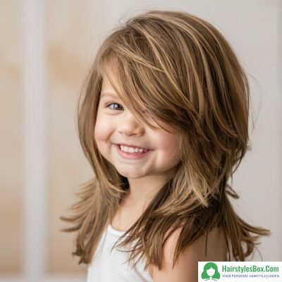 Long Layers Hairstyle for Children