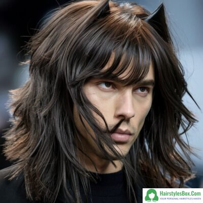 Long Wolf Cut Hairstyle