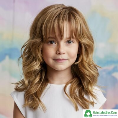 Long and Wavy Hairstyle for Kids