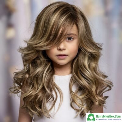 Long and Wavy Hairstyle for Kids