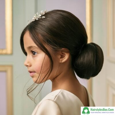 Low Bun Hairstyle for Girls